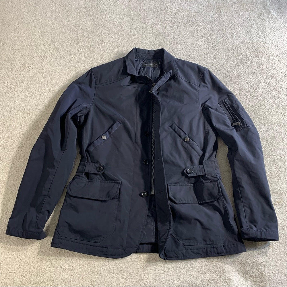 Ralph Lauren Black Label Moto Biker Military Jacket Sz M Womens